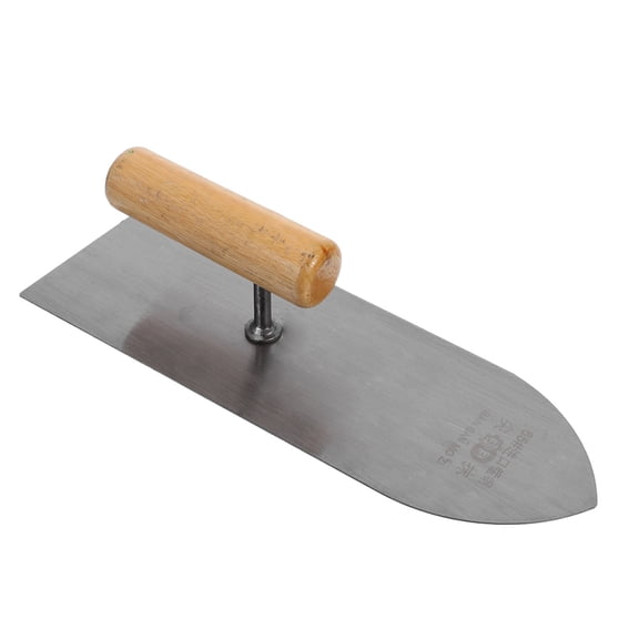 Luxshiny Concrete Finishing Trowel Steel Tool with Rubber Handle for Wall Scraping and Smoothing