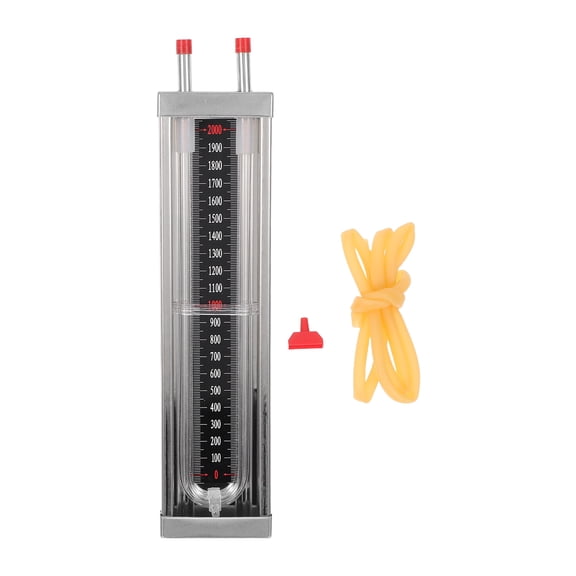 Luxshiny 1Set Stainless Steel U Shaped Pressure Manometer Industrial Gauge for Reliable Pipe Pressure Testing
