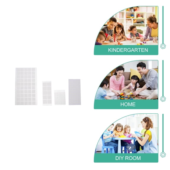 Luxshiny 1Set Transparent Acrylic Double Side Mounting Tape for DIY Projects Durable Adhesive Stickers