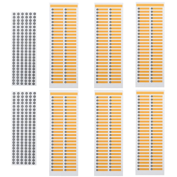 Luxshiny Vinyl Stickers Set, Self-Adhesive Electrical Panel Number Labels for Easy Identification
