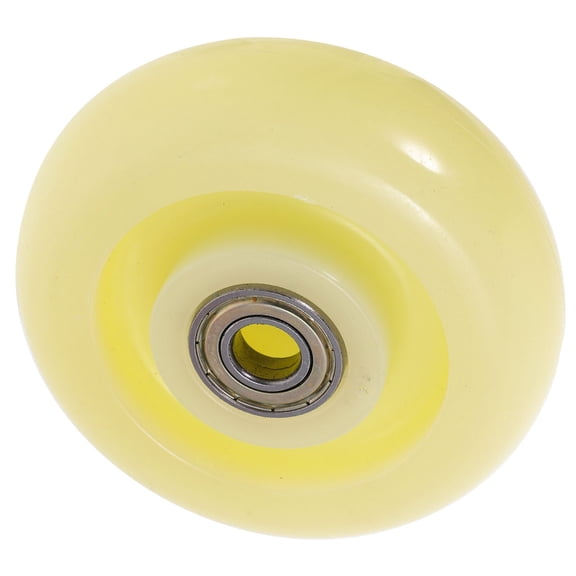 Luxshiny Wear Resistant Nylon Cart Wheel Light Yellow Silent Industrial Caster for Maneuvering