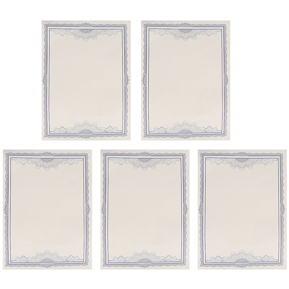Luxshiny 1Set A4 White Certificate Paper for Printing Horizontal Vertical Writing