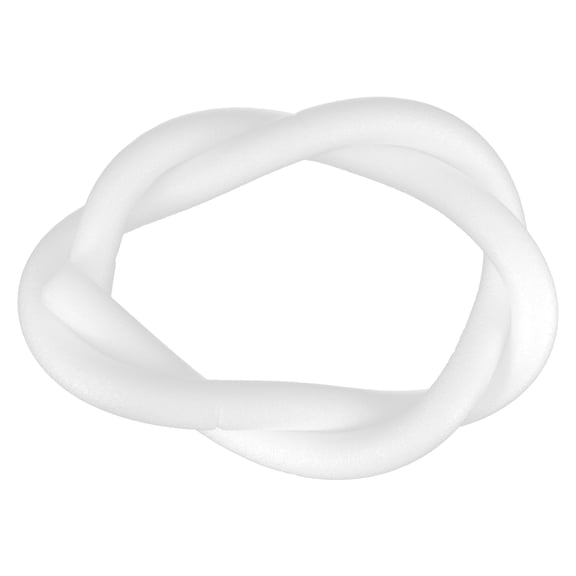 Luxshiny White EPE Foam Door Seal Strip 1 Set for Gap Filling, Weatherproofing, Soundproofing, and Door Projects