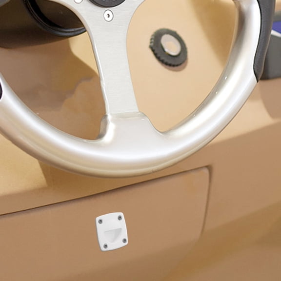 Luxshiny White Nylon Recessed Pull Handle for Boat Cabin and Cupboard Doors