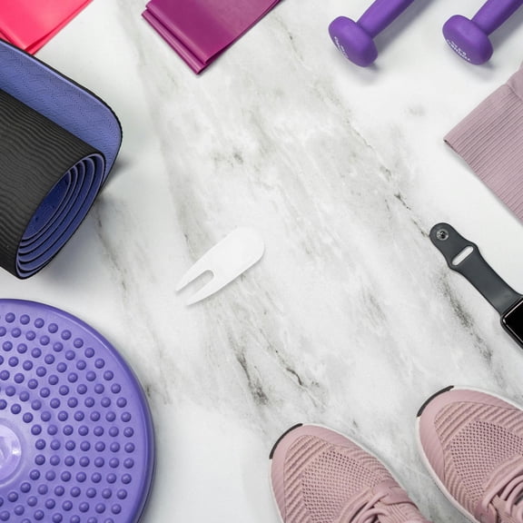 Luxshiny 1Set White Plastic Yoga Ball Plug Replacement Kit Durable Leakproof Plug for Inflatable Balls