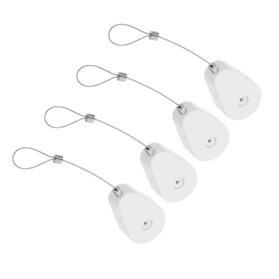 Luxshiny 1Set White Retractable Anti Theft Cable Lock with Durable Steel Wire for Security Use