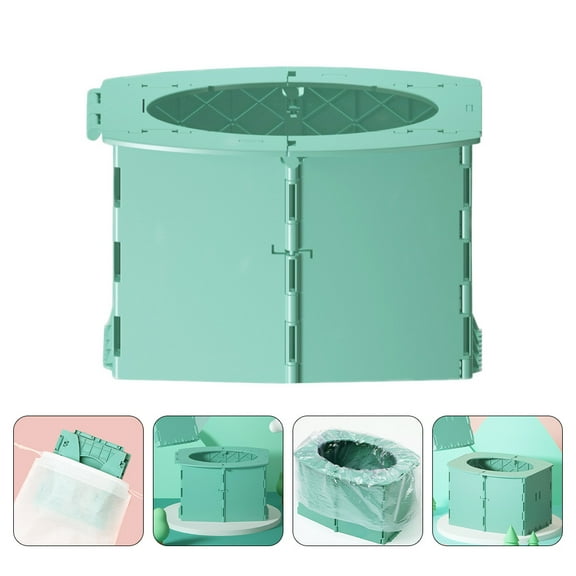 Luxshiny 1pc Portable Folding Toilet for Travel Lightweight Potty Seat Compact Design for On the Training