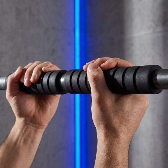 Luxshiny 2-Pack Black Foam Pull Up Bar , Anti- Portable Accessories for Workout and Fitness