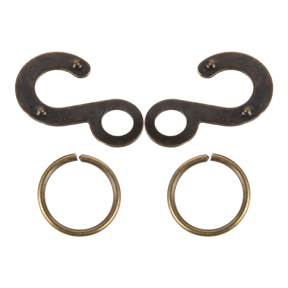 Luxshiny Cuckoo Clock Weight Hooks Metal Home Restoration Parts for Antique Cuckoo Clocks 2Pairs