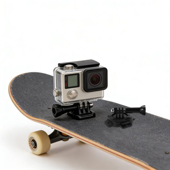 Luxshiny 2 Sets 360 Degree Rotating Ski Camera Mount Base for Action