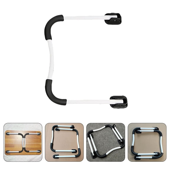 Luxshiny 2 Sets Table Leg Bracket Nylon White for Office Use Folding and Simple Design