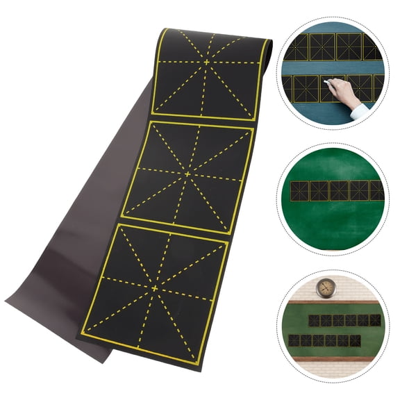 Luxshiny Black Magnetic Writing Board with Grid Design for Teaching and Practice