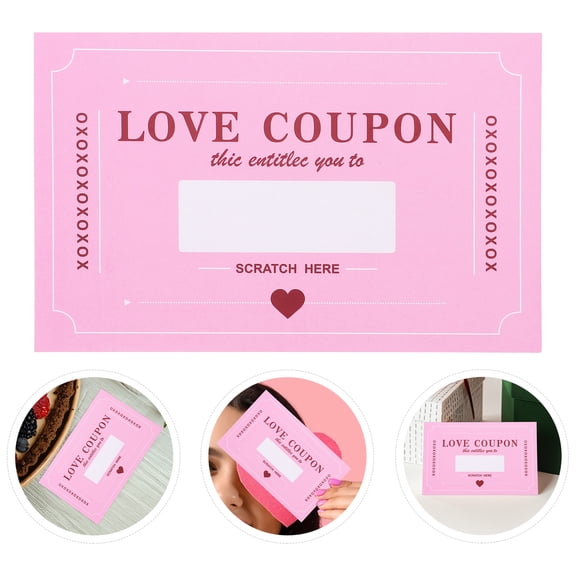 Luxshiny 20-Pack Romantic Love Coupon Cards for Couples with Date Ideas - Valentines Day Cards