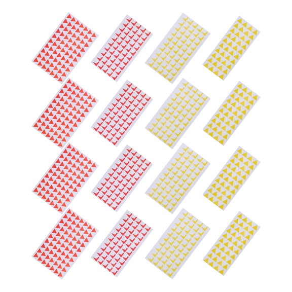 Luxshiny 2000Pcs Removable Map Marker Stickers with Vivid Triangle Flag Design for Wall and Travel Map Use