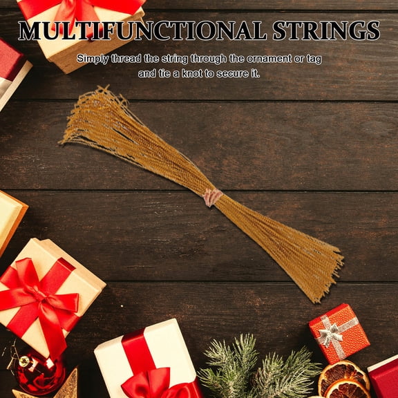 Luxshiny 200Pcs Assorted Color Hanging Tag Strings for Clothing and Ornament Fastening in DIY Crafts