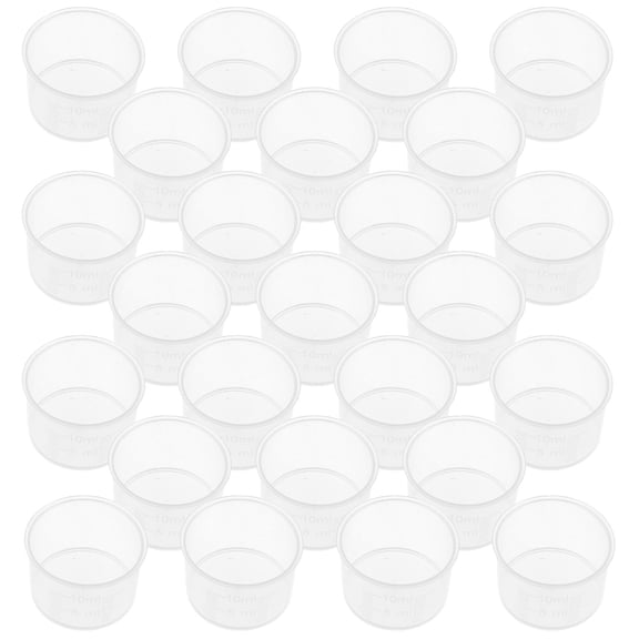 Luxshiny 200Pcs Heat Resistant Plastic Measuring Cup with Clear Scale for Kitchen Essentials