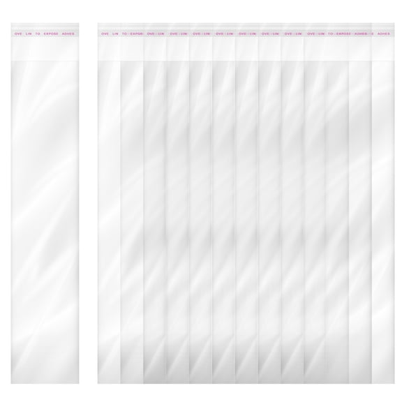 Luxshiny Adhesive Clear Cellophane Bag for Cookies and Jewelry Storage