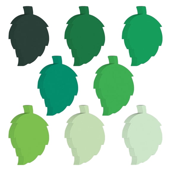 Luxshiny 200Pcs Green Leaf Cutouts Paper Leaves for Spring Crafts Wedding Scrapbooking Projects