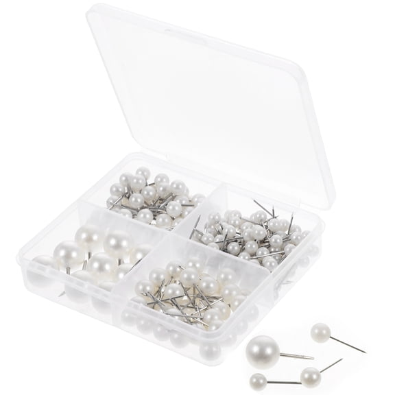 Luxshiny 200Pcs Multifunctional White Board Pins for DIY Dressmaking and Office Use