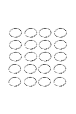 200-Pack Plated Metal Key , Anti- Split for Crafts, Projects, and Keychains