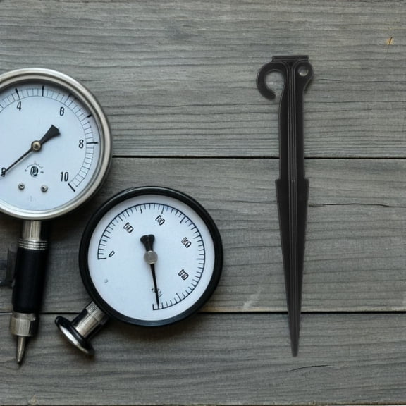 Luxshiny 20Pcs Black Plastic Tent Pegs Universal Compatibility Lightweight Tent Ground Anchors