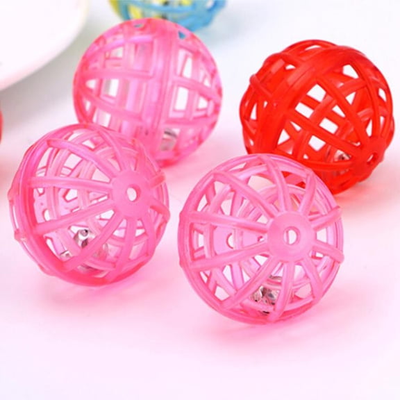Luxshiny 20Pcs Cat Balls for Interactive Play Avoid Scratching Furniture Plastic