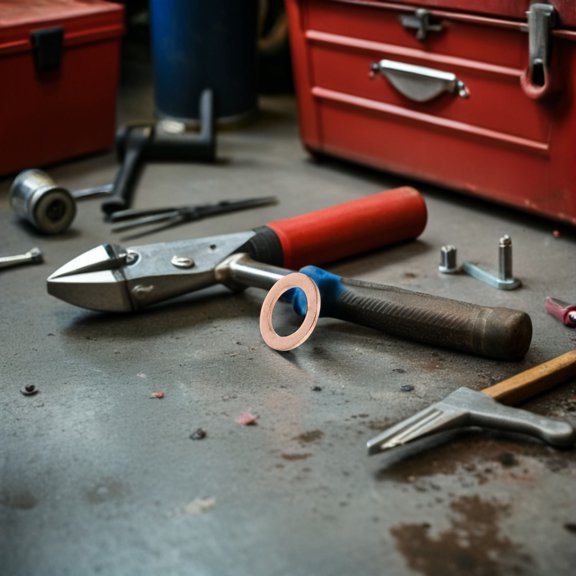 Luxshiny 20Pcs Copper Gasket Set for Automotive Use with Leakproof Flat Sealing Washers in Golden Copper