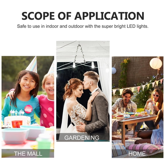 Luxshiny 20Pcs Decorative Lanterns Orange LED Battery Operated Round Design for Birthdays