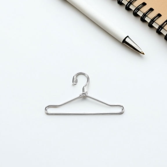 Luxshiny 20-Pack Iron Doll Clothes Hangers for Wardrobe Organization and Doll Clothing Storage