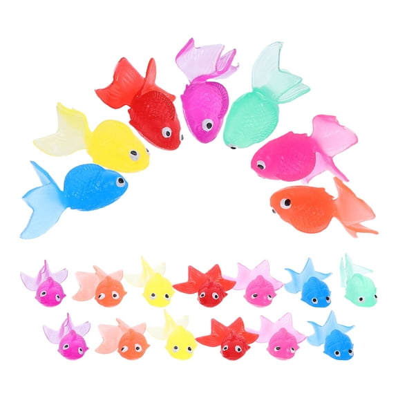 Luxshiny 20Pcs Fake Tropical Fish Aquarium Decor Natural Look Assorted Color Design