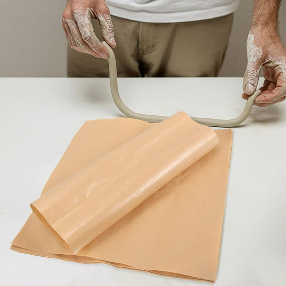 Luxshiny 20Pcs Kraft Wrapping Paper Sheets Thick Greaseproof for Pottery Crafting and Food Wrapping