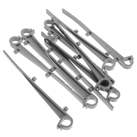 Luxshiny 20Pcs Plastic Gutter Attachment Clips for Residential and Commercial Gutter Maintenance