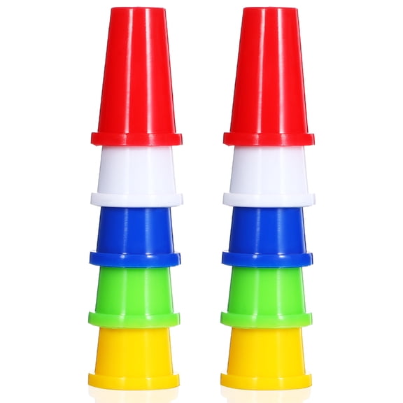 Luxshiny 20Pcs Assorted Color Thimble Caps Plastic Finger Protectors for Sewing and Needlecraft