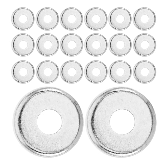 Luxshiny 20Pcs Roller Skate Wheel Retainer Washers in Grey Aluminum Alloy for Balanced Control