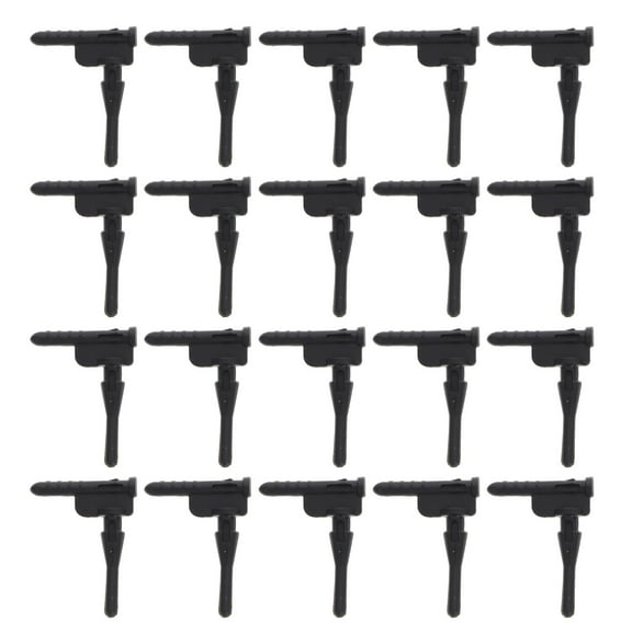Luxshiny 20-Pack Black Silicone PC Case Fan Screws with Flexible Dampening Pins