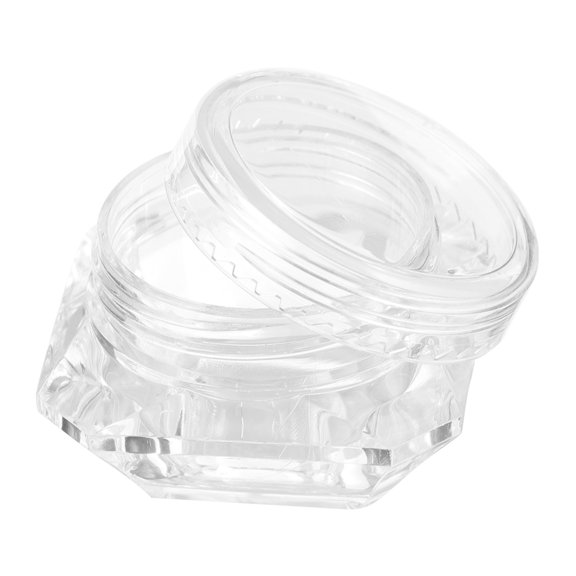 Luxshiny 20Pcs Transparent Cosmetic Containers Portable Reusable Jars for Makeup Storage