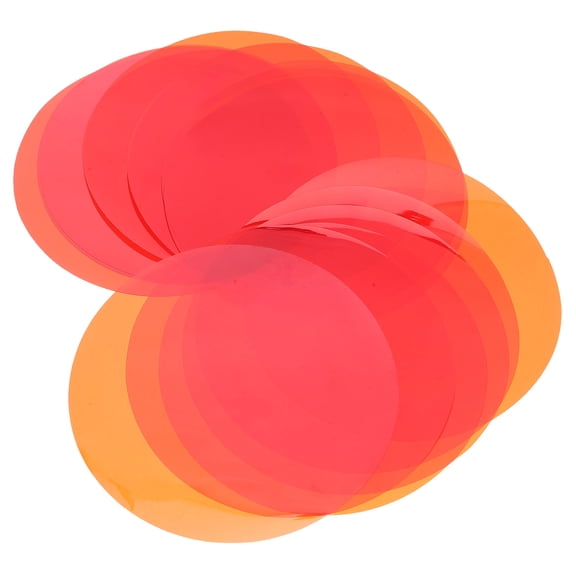 Luxshiny 20Pcs Transparent Yellow Lighting Gel Sheets for Stage Dj Lamps and Home Mood Lighting