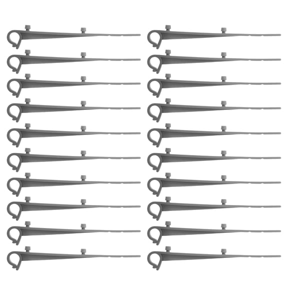 Luxshiny 20Pcs Weatherproof Plastic Gutter Guard Fixing Clips for Residential and Commercial Use