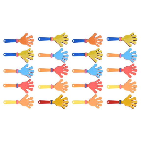 Luxshiny 20pcs Cheerleading Hand Clappers Noisemakers with ABS Plastic, Fun and Loud Design for Events