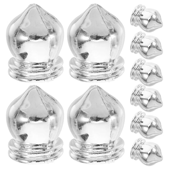 Luxshiny 20pcs Flag Pole Cap Flag Pole Ball Topper Plastic Durable Material Outdoor Use