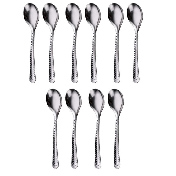 Luxshiny Set of 20 Metal Kitchen Spoons for Mixing and Dining, Ideal for Home Use