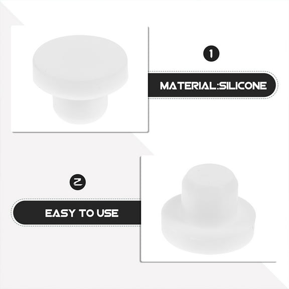Luxshiny 24Pcs Silicone Stoppers for Kitchen Oil Bottles Replacement Caps