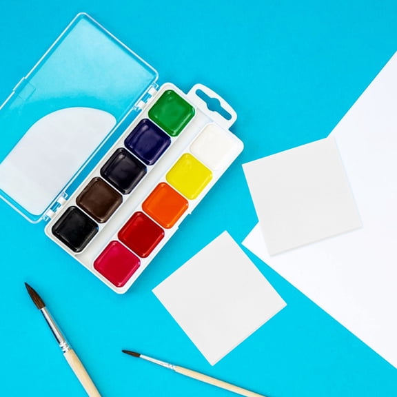 Luxshiny 250 Pages Palette Paper for Palette Tray Paper in White with Waterproof Coated Paper for Teaching Environments