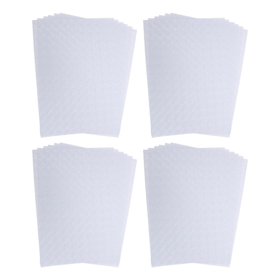 Luxshiny 25Pcs Clear Protective Film Sheets Self Adhesive Cold Laminating Roll for Photos and Documents