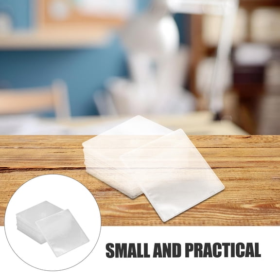 Luxshiny 25Pcs White Cd Case with Premium ABS Material and Transparent Label Slot