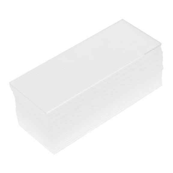 Luxshiny 25pcs Rectangular Place Cards For Table Acrylic Transparent Easy Cleaning