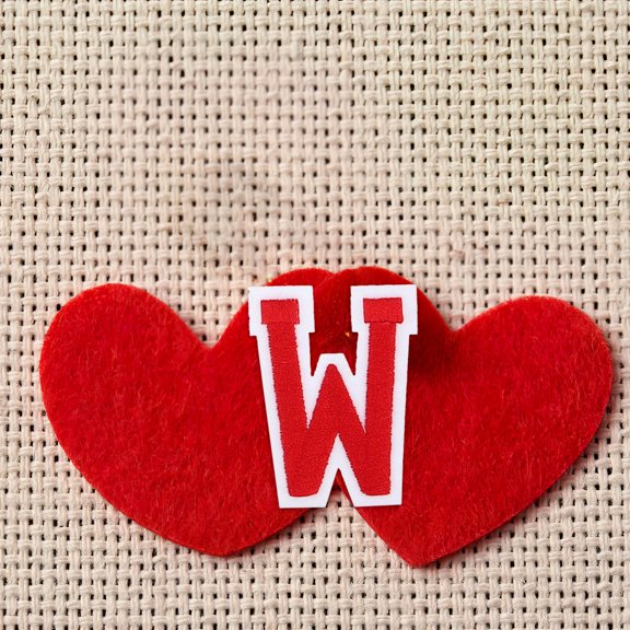 Luxshiny 26Pcs Alphabet Embroidered Patch A-Z for Bags Red Cloth Repair