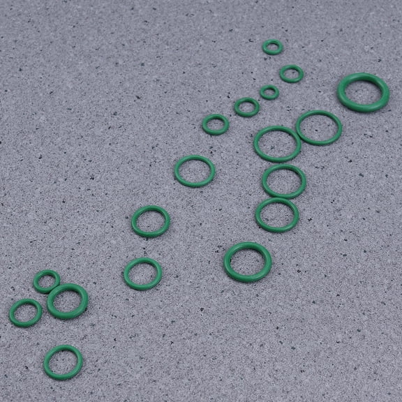 Luxshiny 270Pcs Elastic Green Ring Seal Set Made of Hydrogenated Nitrile Butadiene Rubber for Durable Sealing