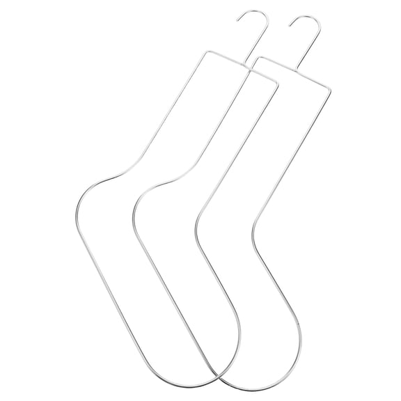 Luxshiny 2Pcs Stainless Steel Sock for Knitting and Crochet Drying Display Rack