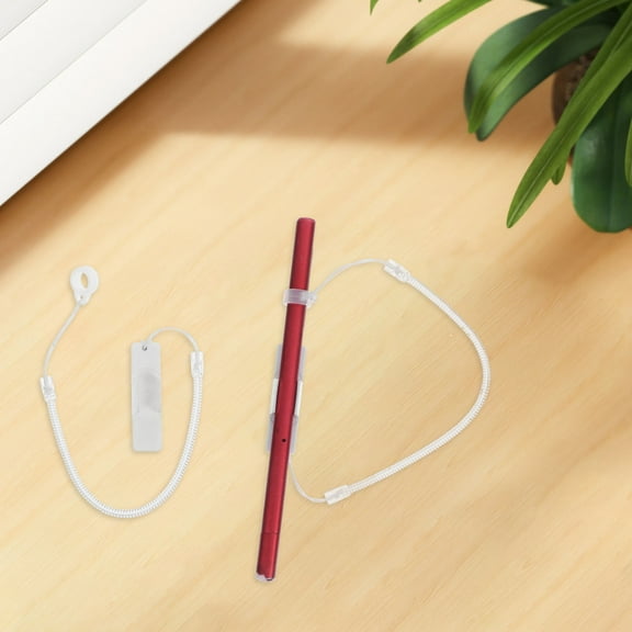 Luxshiny 2-Pack Stylus Pen Leash with White ABS Material, Ideal for Meetings, School, and Everyday Use